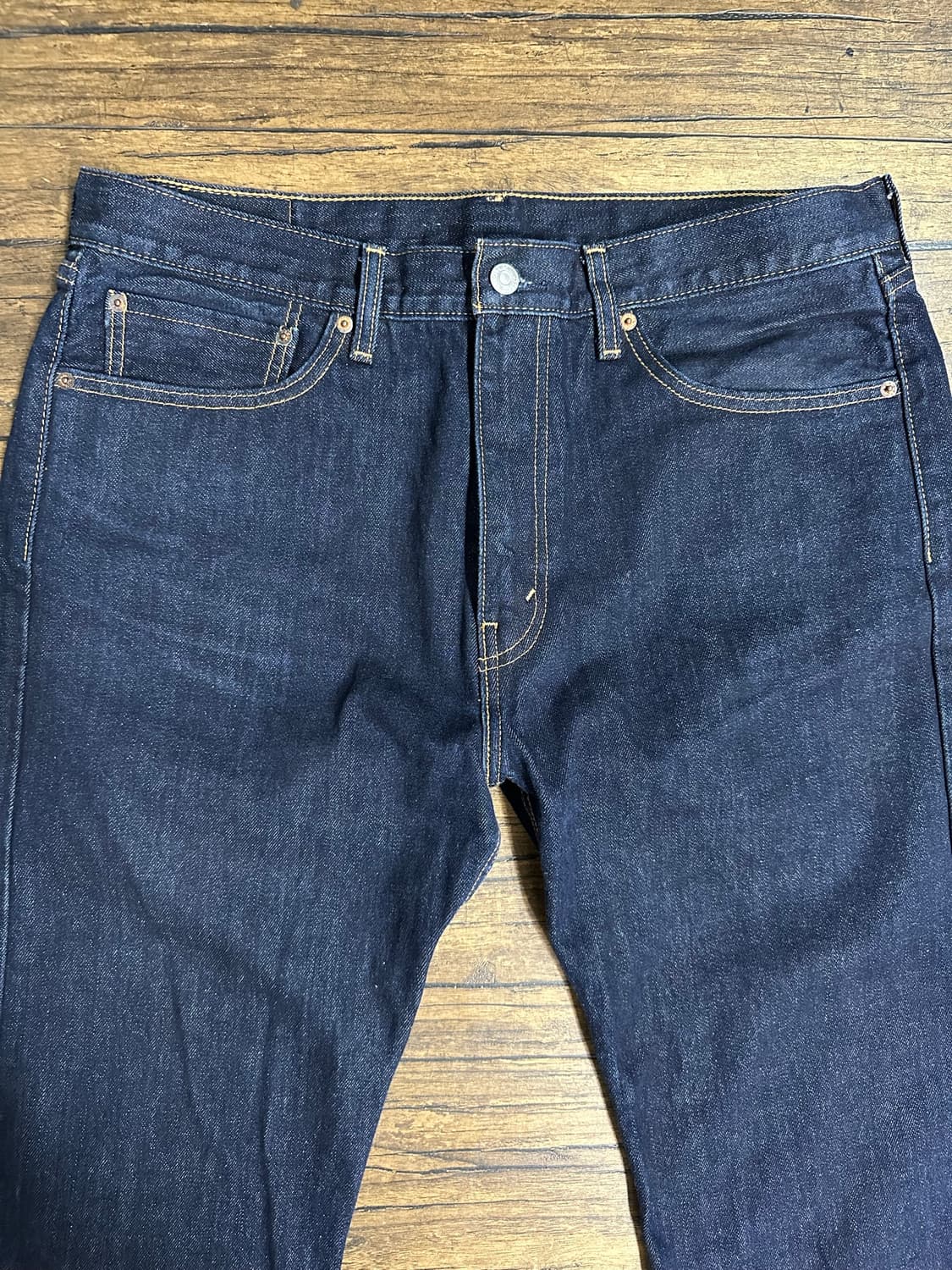 리바이스 LEVIS 505 레귤러핏 진청 데님 팬츠 W36 L32 상품이미지5