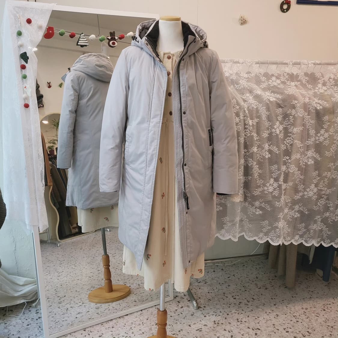 FILA 덕다운 롱패딩 여자 S(드라이 완료) 상품이미지10