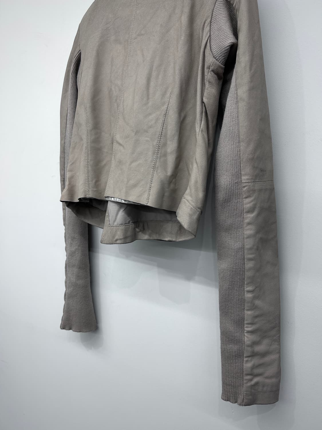 Mercurylux 고트스킨 투웨이 하이넥 자켓 상품이미지9