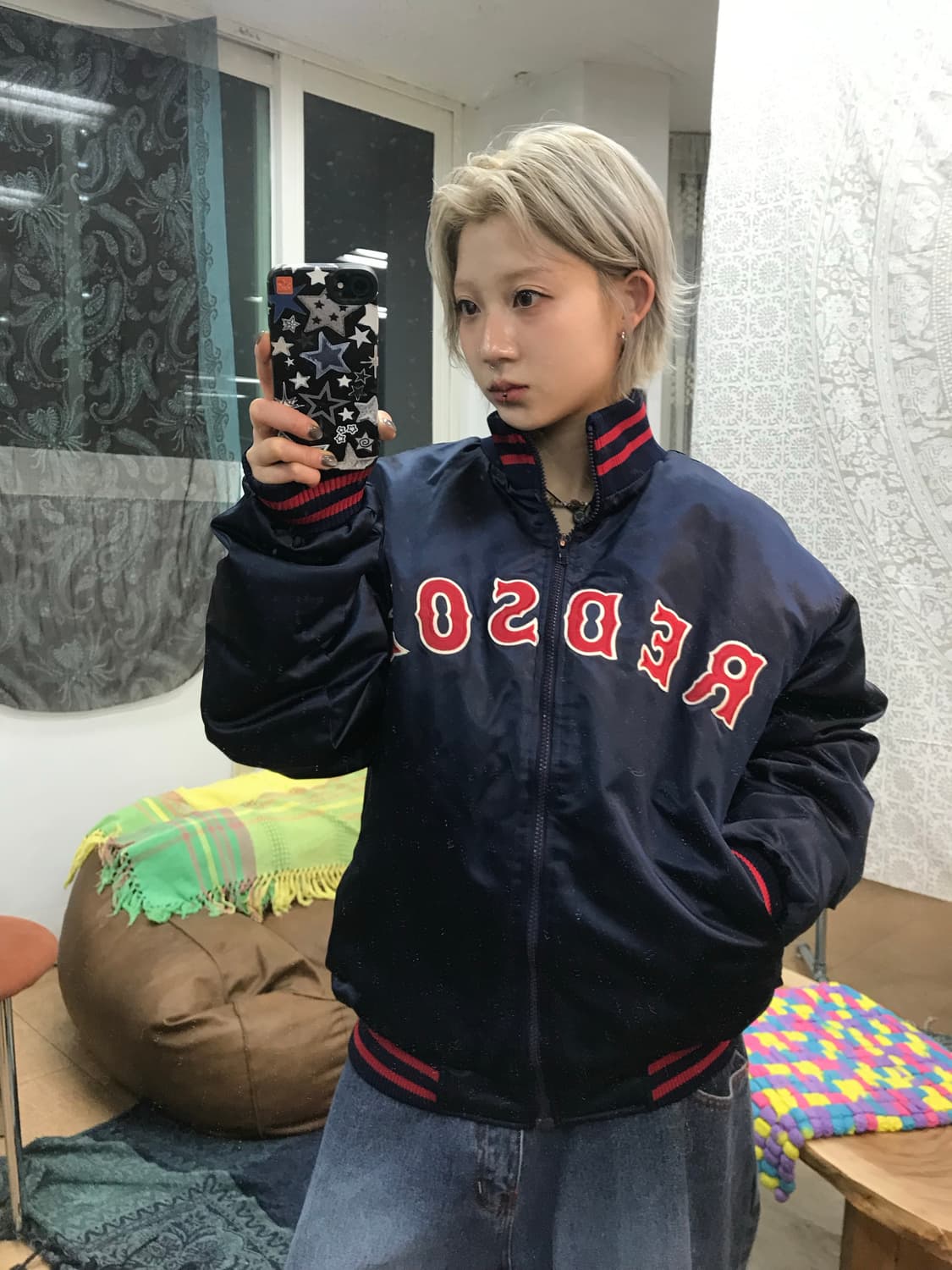 쿠퍼스타운 보스턴레드삭스 바시티자켓  상품이미지1