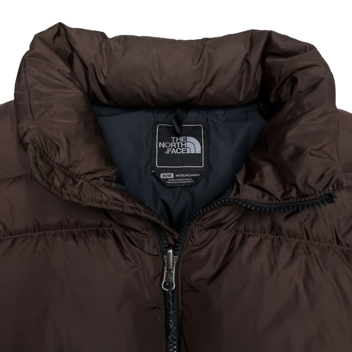 노스페이스 눕시 센터로고 초코브라운 패딩 M 상품이미지5