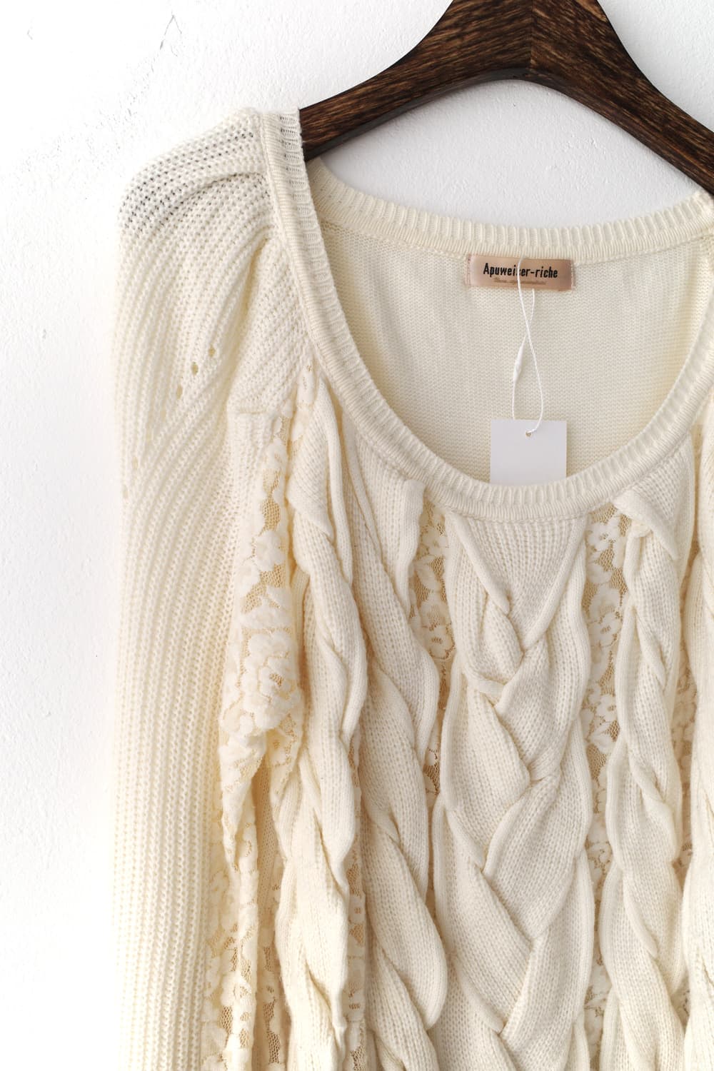 lace see-through knit 상품이미지4