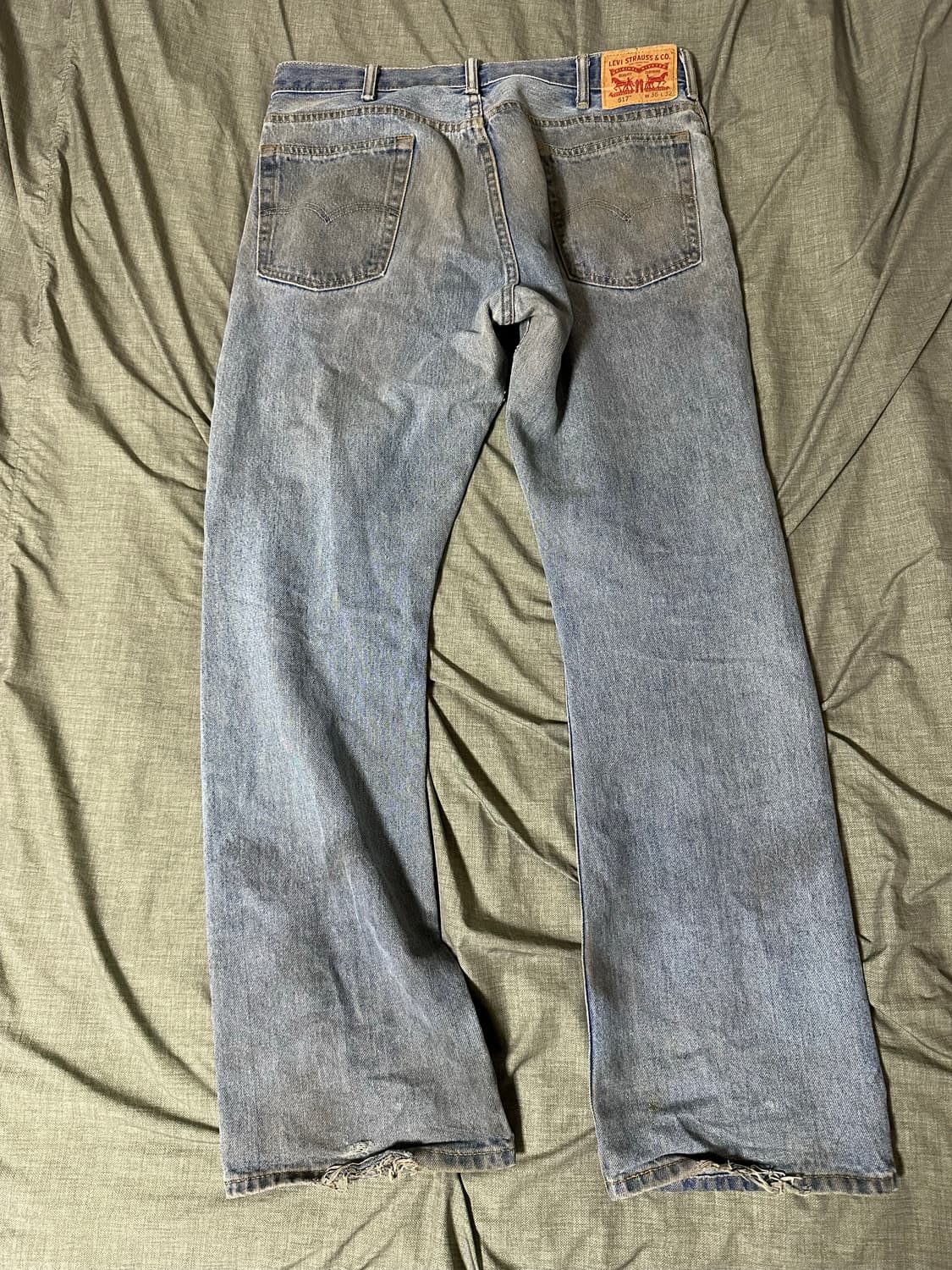 리바이스517 빈티지워싱 연청 36/32 착샷있음 상품이미지2