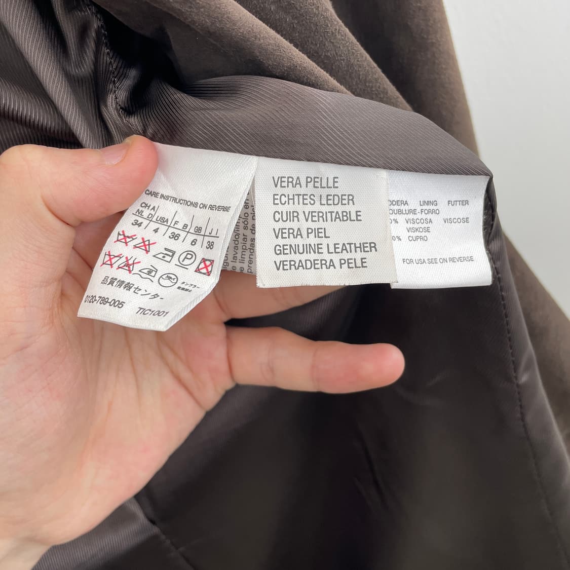 막스마라 브라운 스웨이드 레더 자켓 상품이미지5