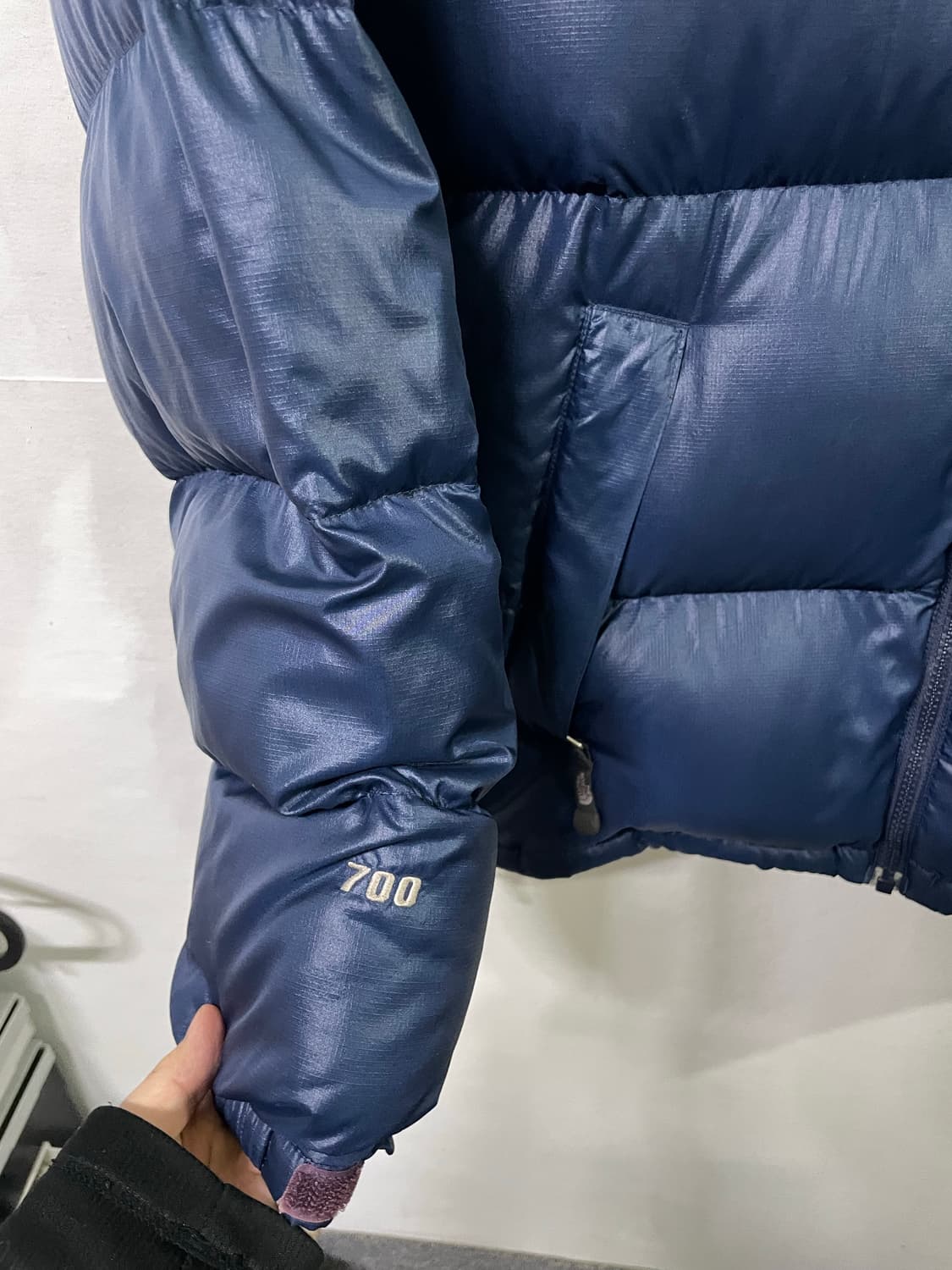 노스페이스 눕시 패딩 점퍼 레어색상 네이비 넉넉100 상품이미지3