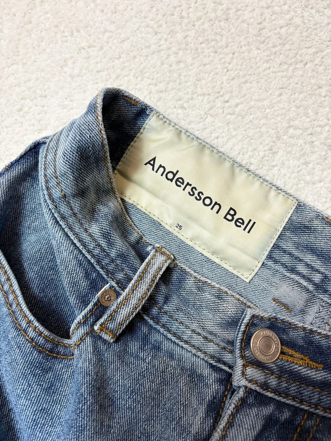 앤더슨벨 22ss 우먼스 플로러 카펜터 데님 팬츠 PN6587 상품이미지5