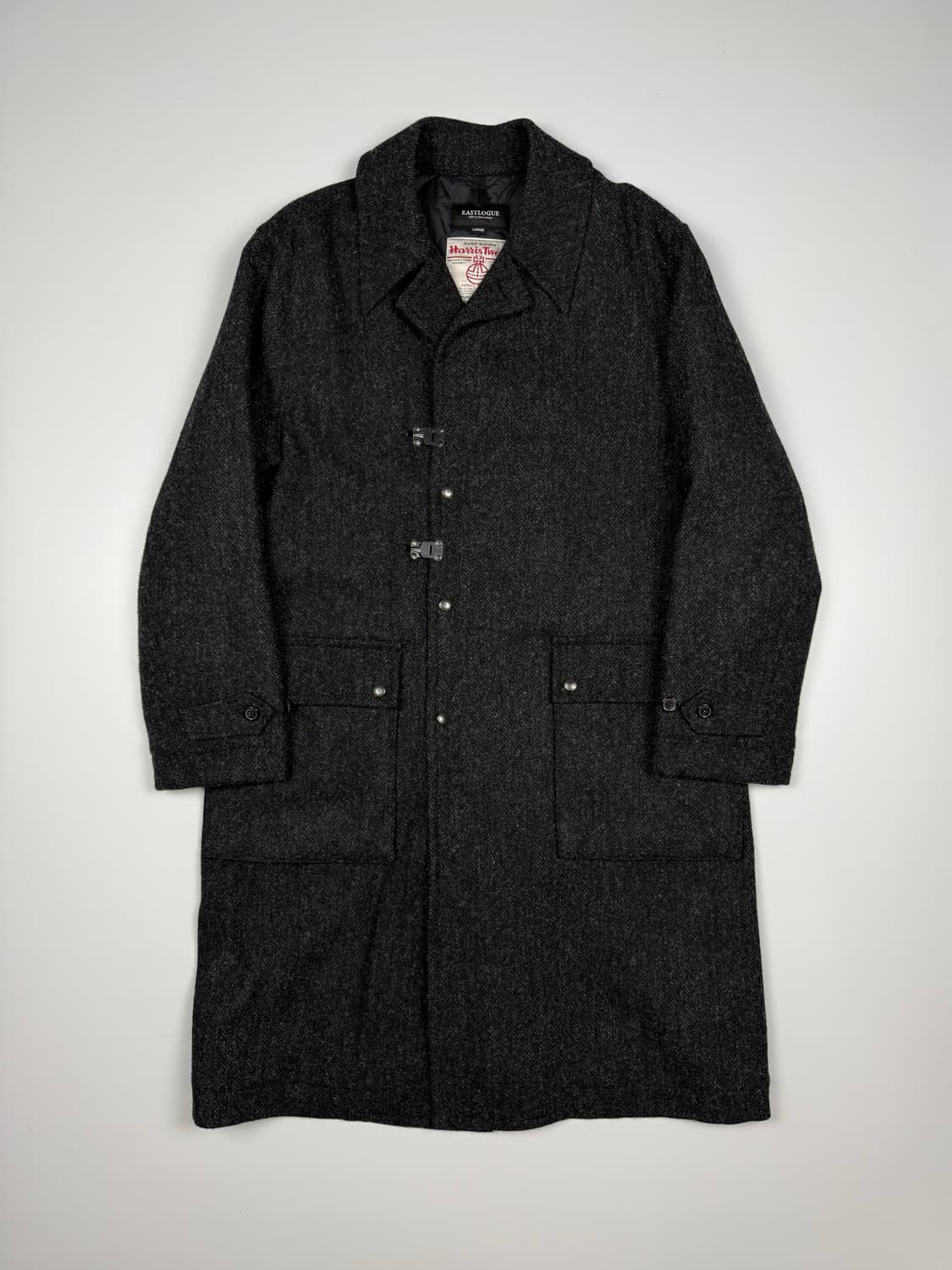 (105) 이스트로그 해리스트위드 오피서 코트 상품이미지1