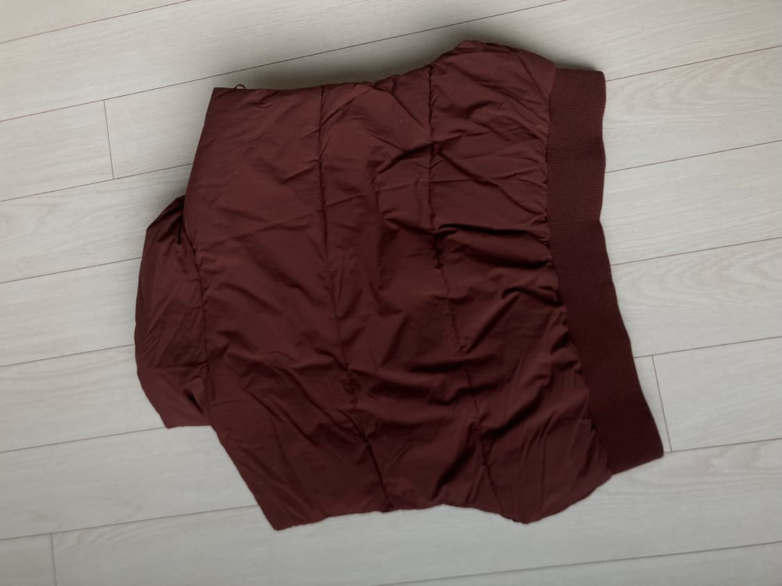 자라 크롭 조끼 패딩 브라운 L-XL 상품이미지2