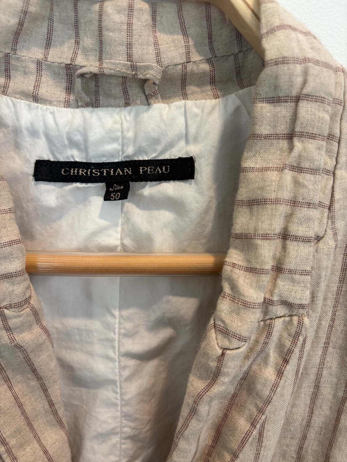 Christian peau linen stripe jacket 상품이미지3