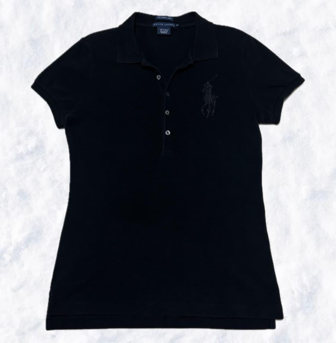 폴로 랄프로렌 빅포니 올블랙 반팔 상품이미지1