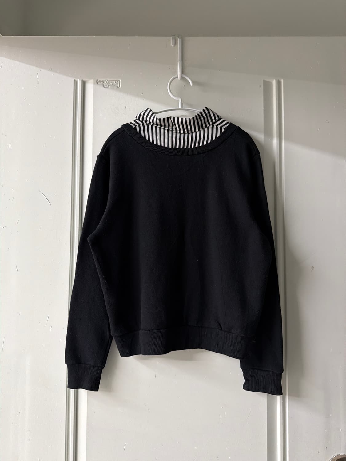 일본빈티지 블랙 셔츠 레이어드 스웻 상품이미지9