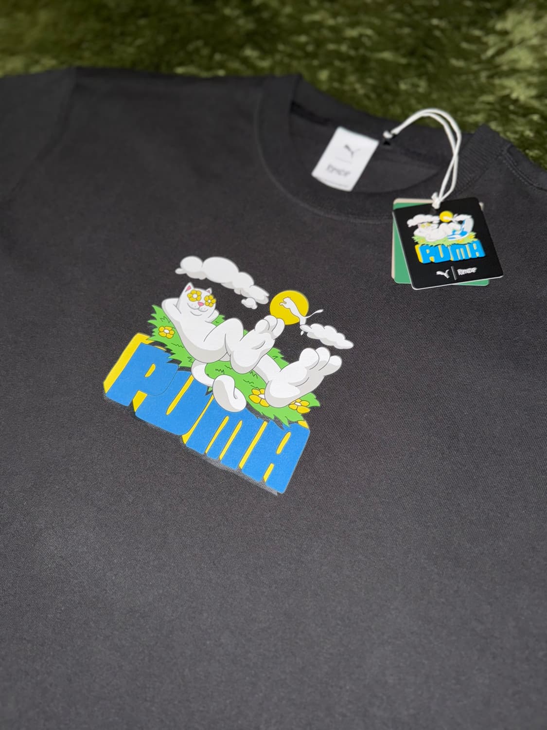 [S] 푸마 X RIPNDIP 립앤딥 콜라보 릴렉스 핏 그래픽 티셔츠 상품이미지2