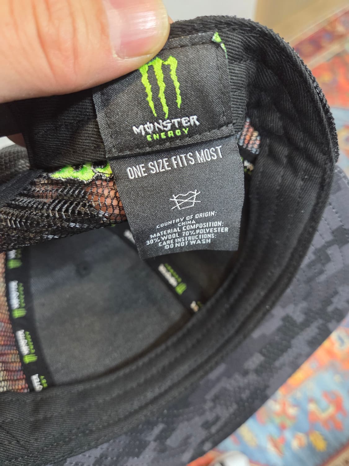 몬스터 에너지 디지털 카모 메쉬 스냅백 모자 프리  상품이미지5