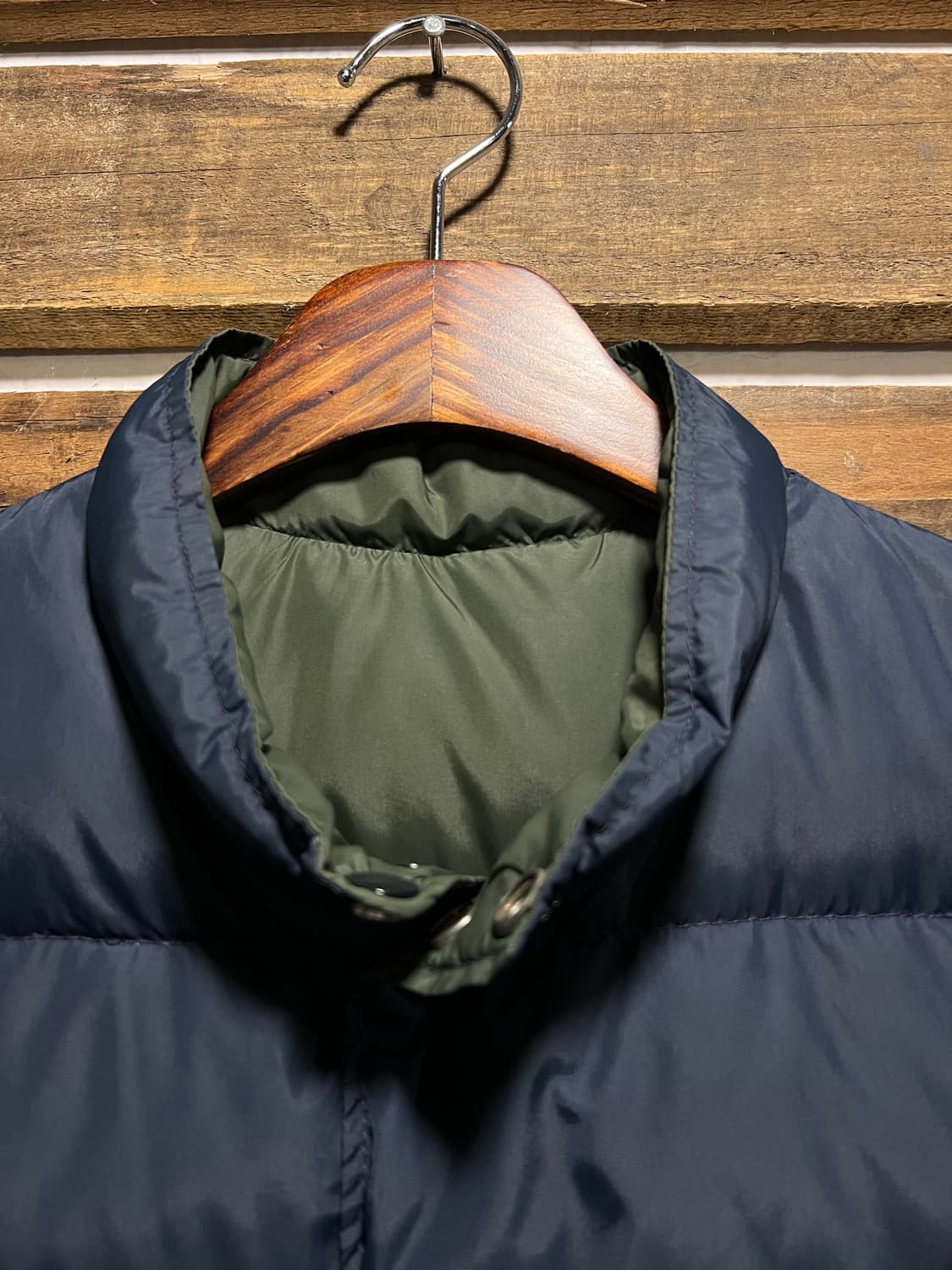 [M]90's Schott USA Made 쇼트 리버시블 다운 베스트 상품이미지3