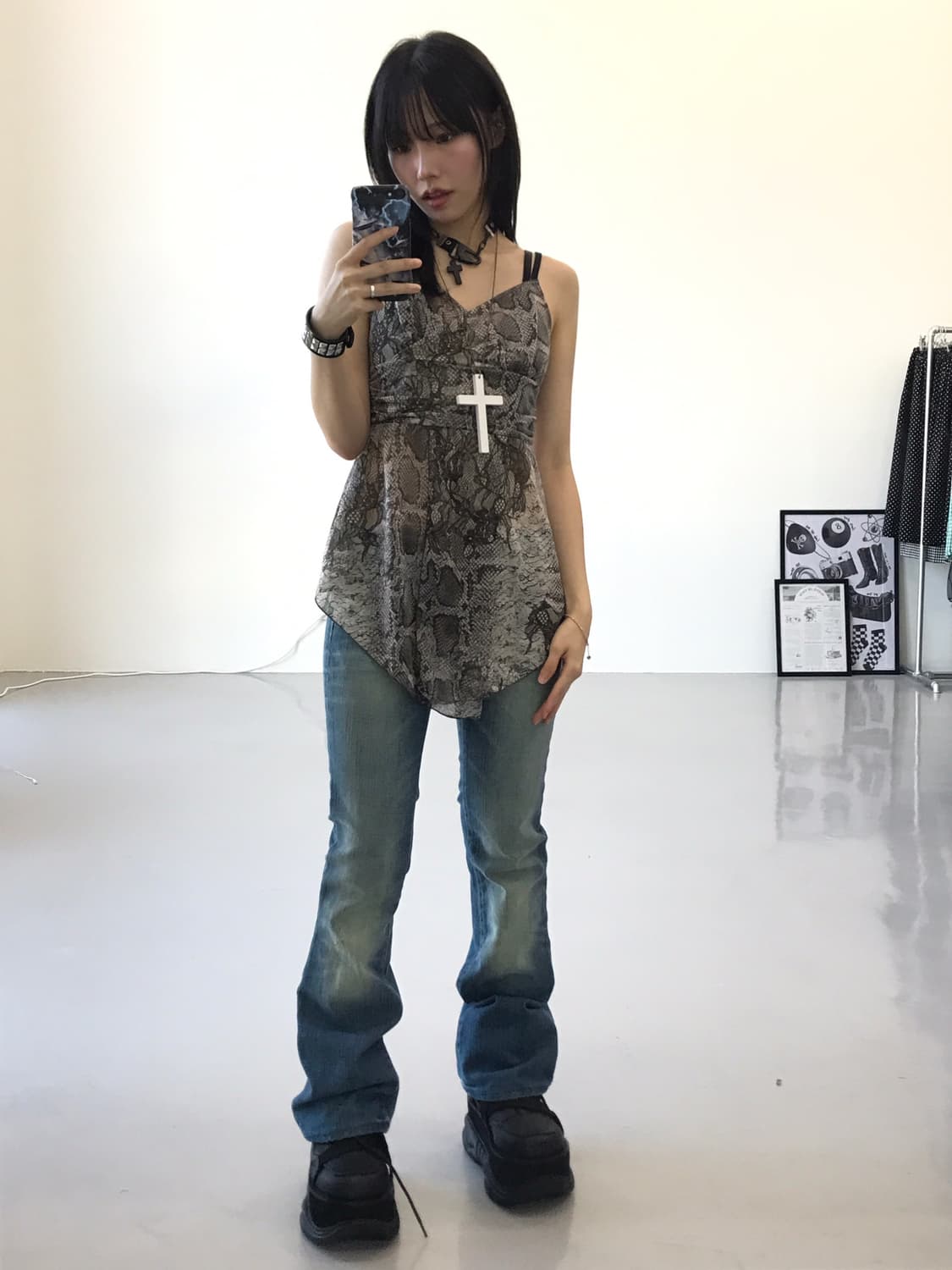 Jpn Poly Animal Sleeveless T-Shirts 상품이미지2