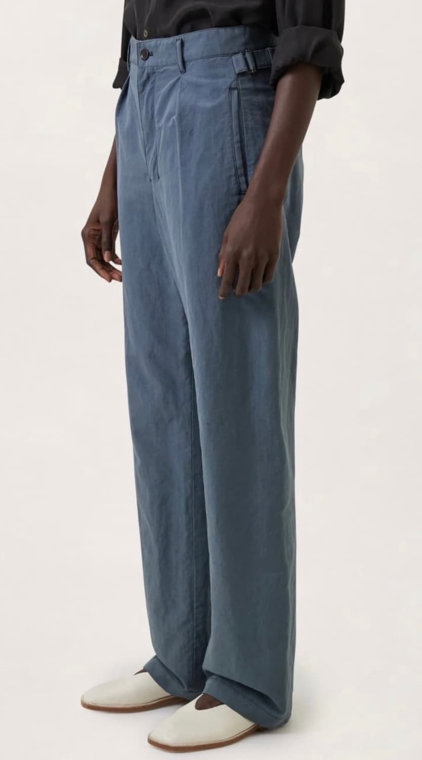 르메르 플리츠 스트레이트 팬츠 로열블루 34사이즈 상품이미지3