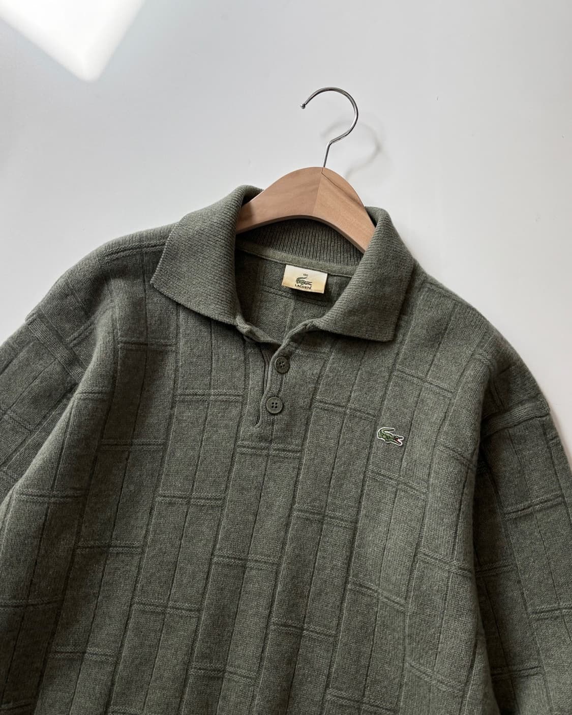 Lacoste 라코스테 카키 카라 니트  상품이미지2