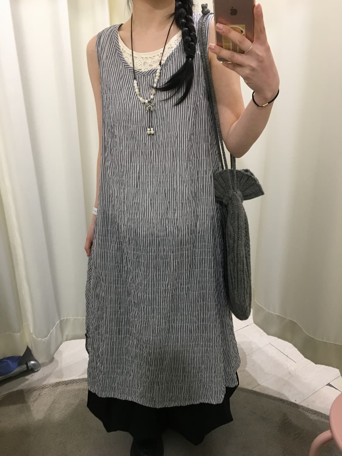 natural stripe omepiece 상품이미지1