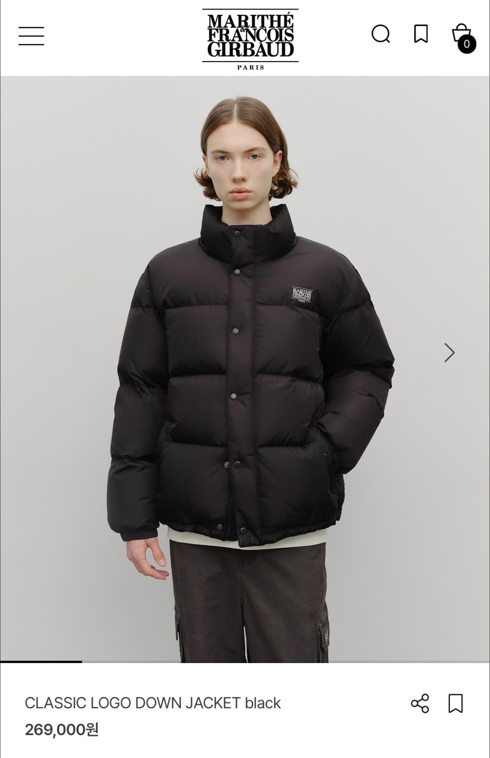 마리떼 클래식 숏 패딩 상품이미지2