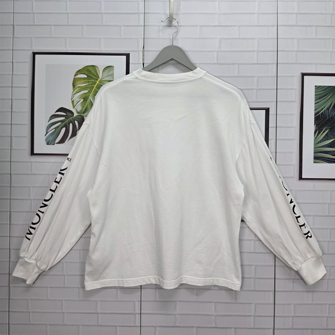 MONCLER 몽클레어 지니어스 x 하이케 코튼 긴팔 로고 티셔츠 XS 상품이미지5