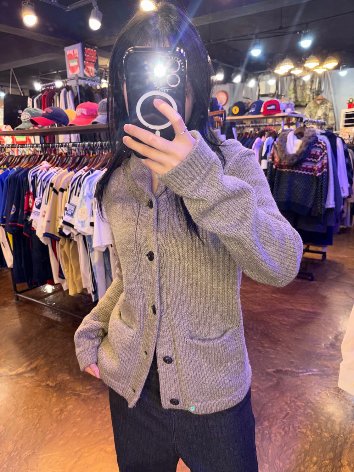 RRL 숄카라 니트 가디건 상품이미지1