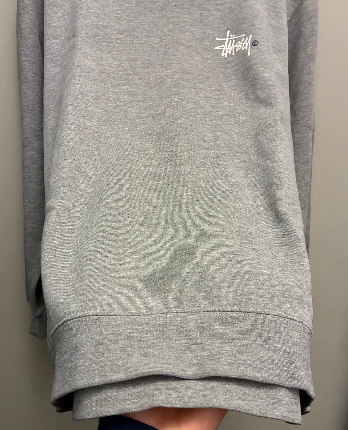 (M)Stussy 스투시 베이직 헤비코튼 리버스위브 맨투맨 스웻셔츠 상품이미지6