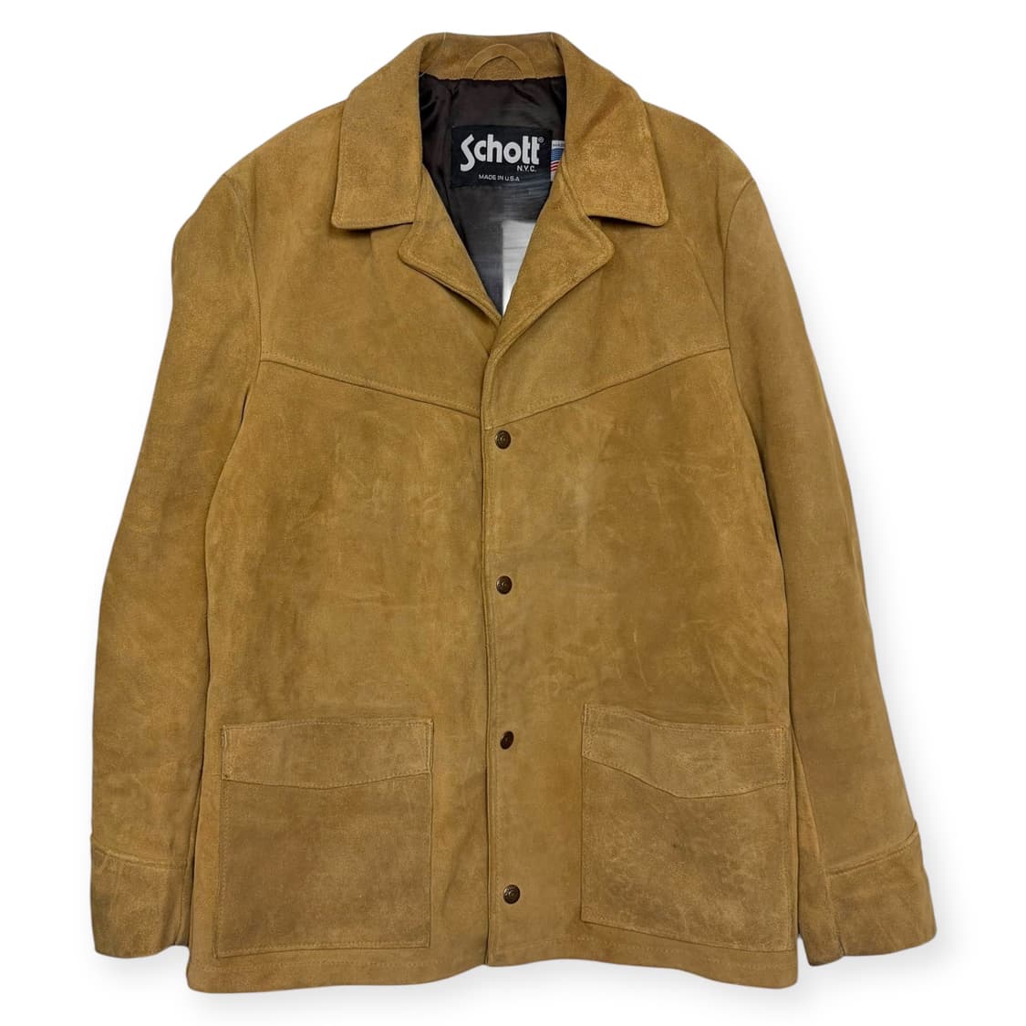 쇼트 스웨이드 가죽 랜치 코트 자켓 상품이미지1