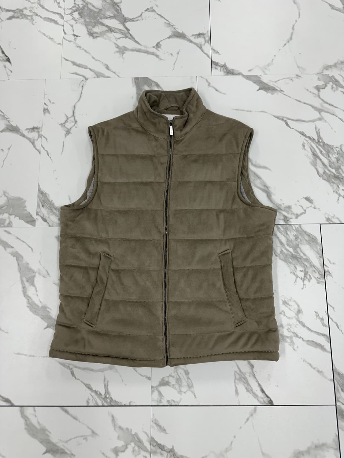 자라 스웨이드 라이크 패딩조끼 상품이미지1