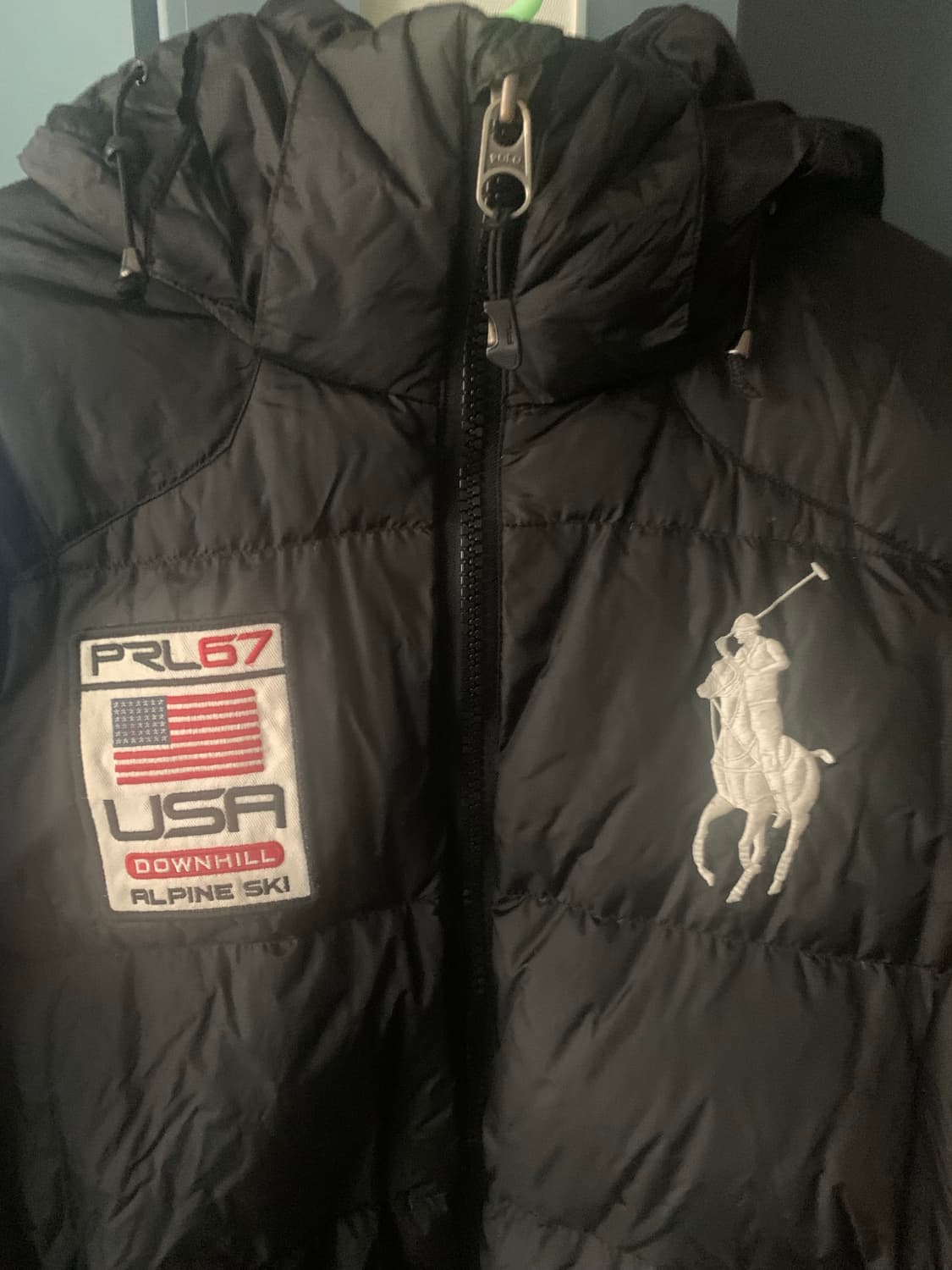 폴로  빅 포니 블랙 패딩 L 상품이미지2