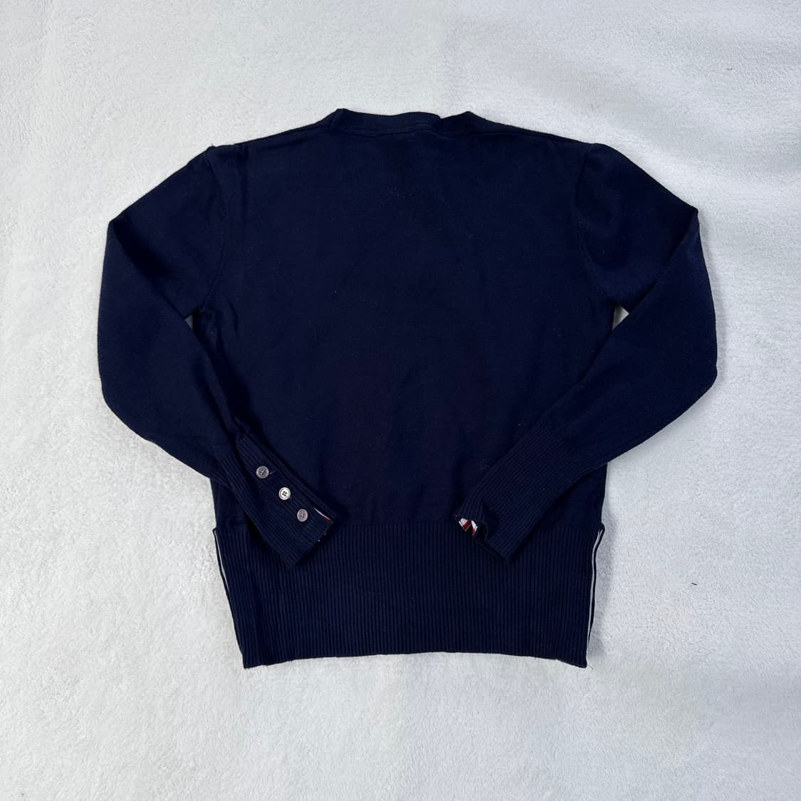 실측확인 고급 삼선라인 브이넥 가디건 0227T 상품이미지2