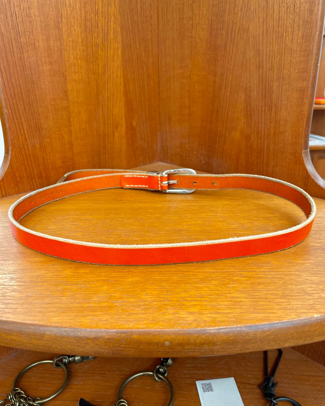 아워레가시 벨트 오렌지 레더 상품이미지3