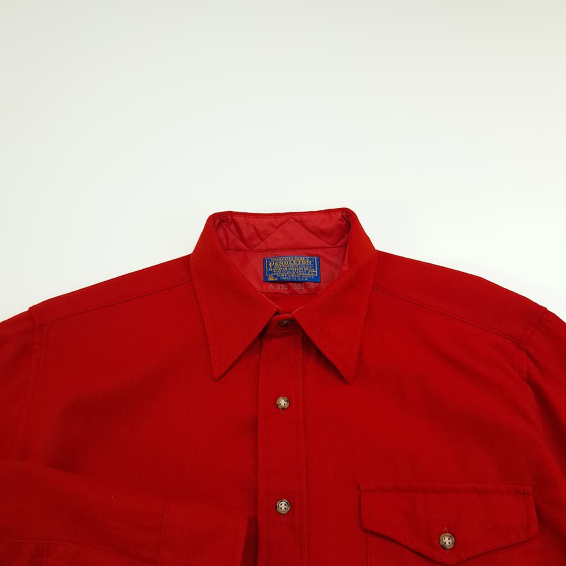CN924 L 펜들턴 USA 레드 엘보패치 버진울 플란넬 긴팔 셔츠 남방 상품이미지3