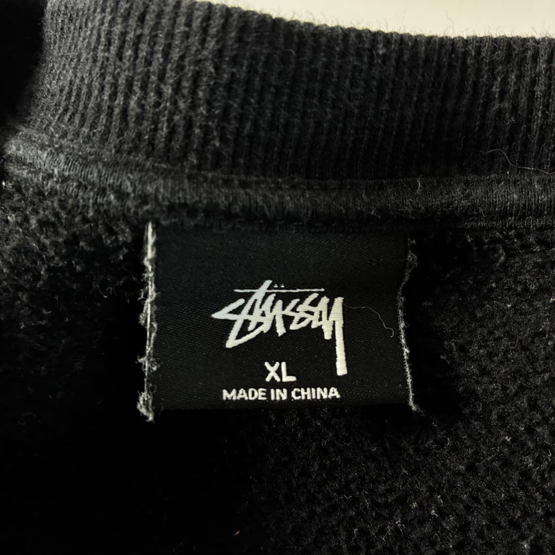 Stussy  스투시 베이직 스탁로고 블랙 맨투맨   상품이미지6