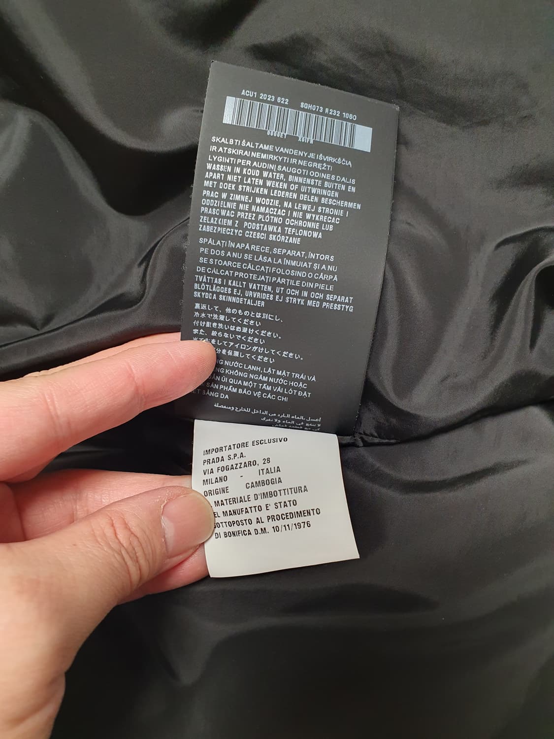 프라다 PRADA 23FW 구스다운 롱패딩 SGH073 M(105~) 상품이미지7