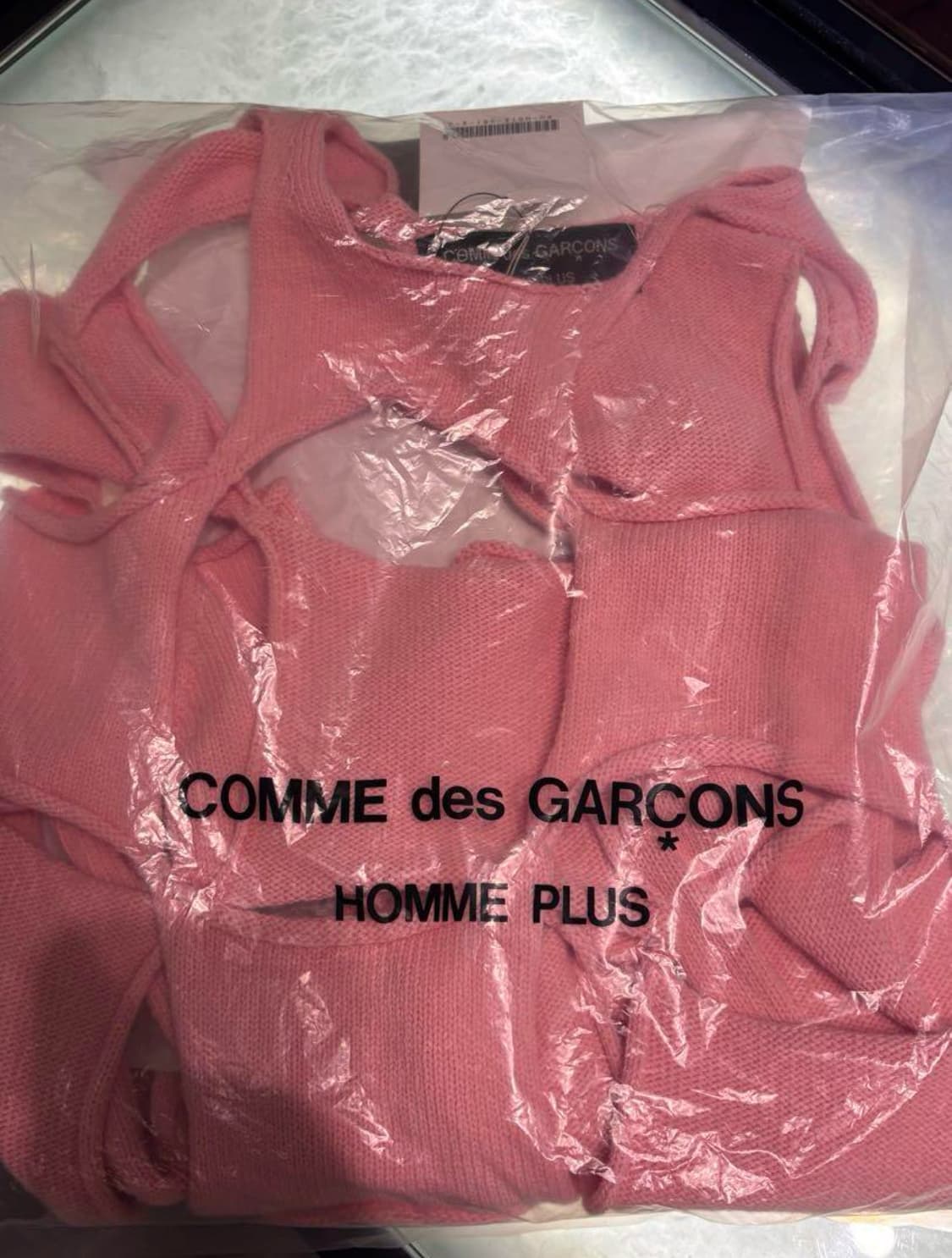 commdesgarcons homme plus 25ss 핑크 니트 M 상품이미지3