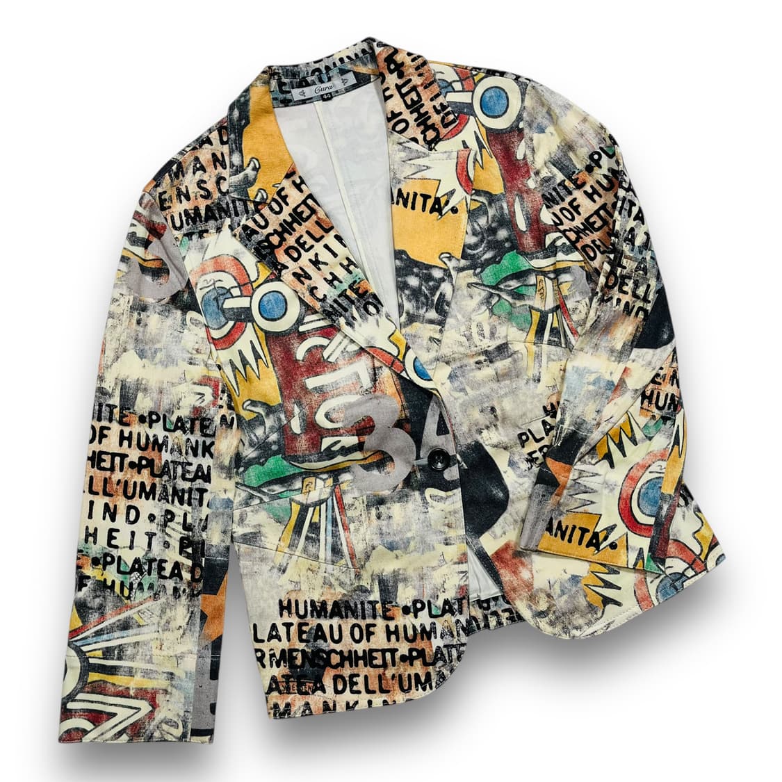 Cura Picasso Lettering Art Blazer Jacket 상품이미지1