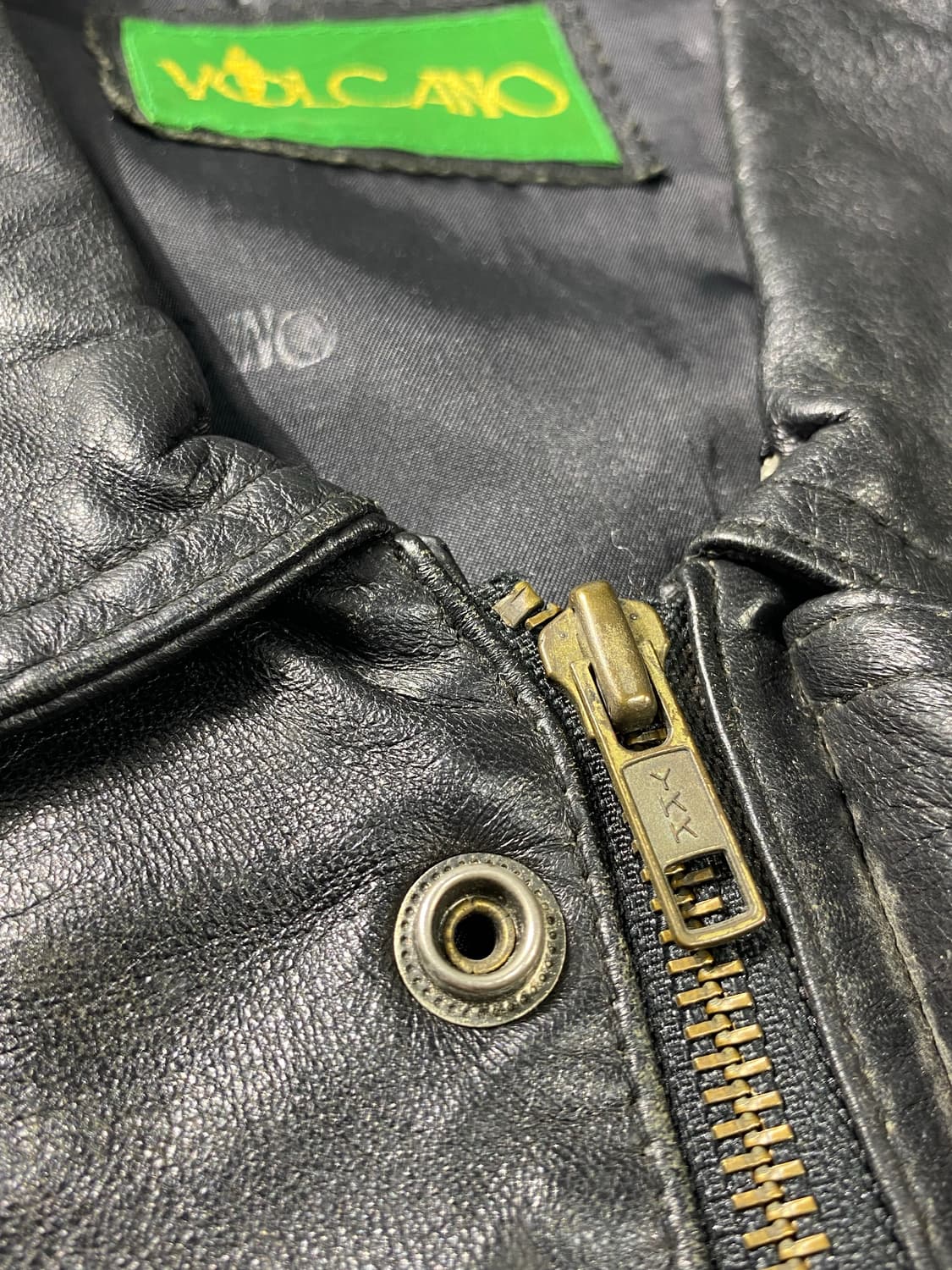 [110] 90s VOCANO 양가죽 레더 봄버자켓 상품이미지4