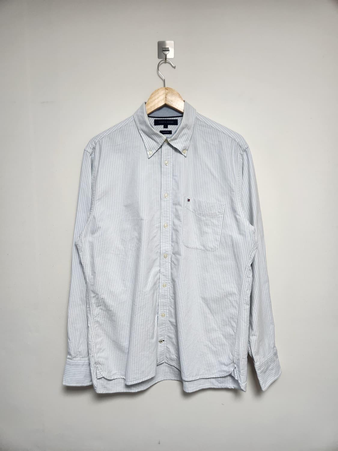 타미힐피거Tommy 스트라이프 옥스포드 셔츠 L - S152 상품이미지1