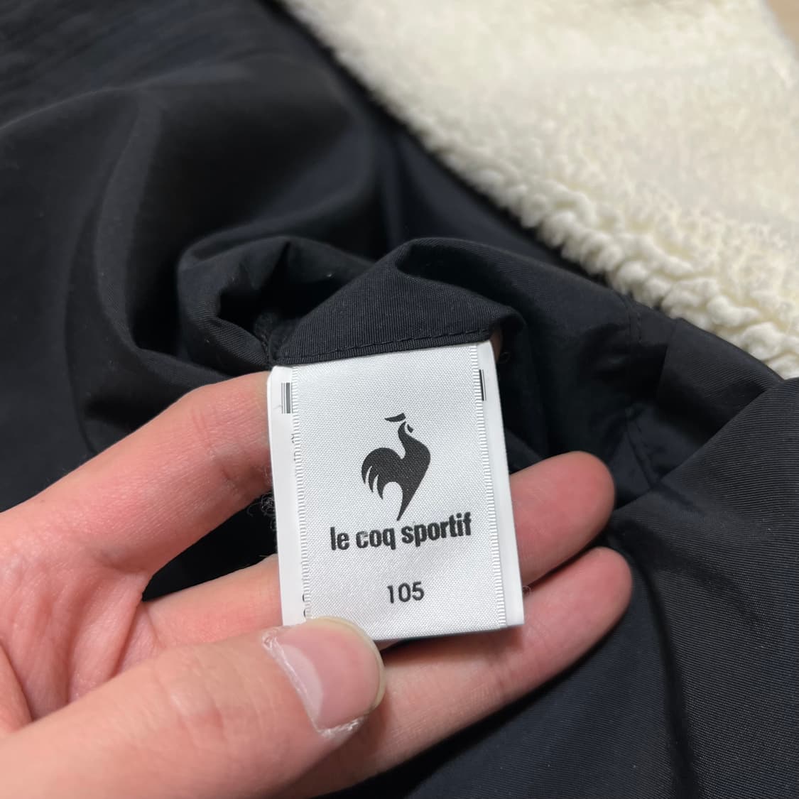 르꼬끄 리버시블 뽀글이 후리스 바람막이 후드자켓 [블랙] XL/105 상품이미지10