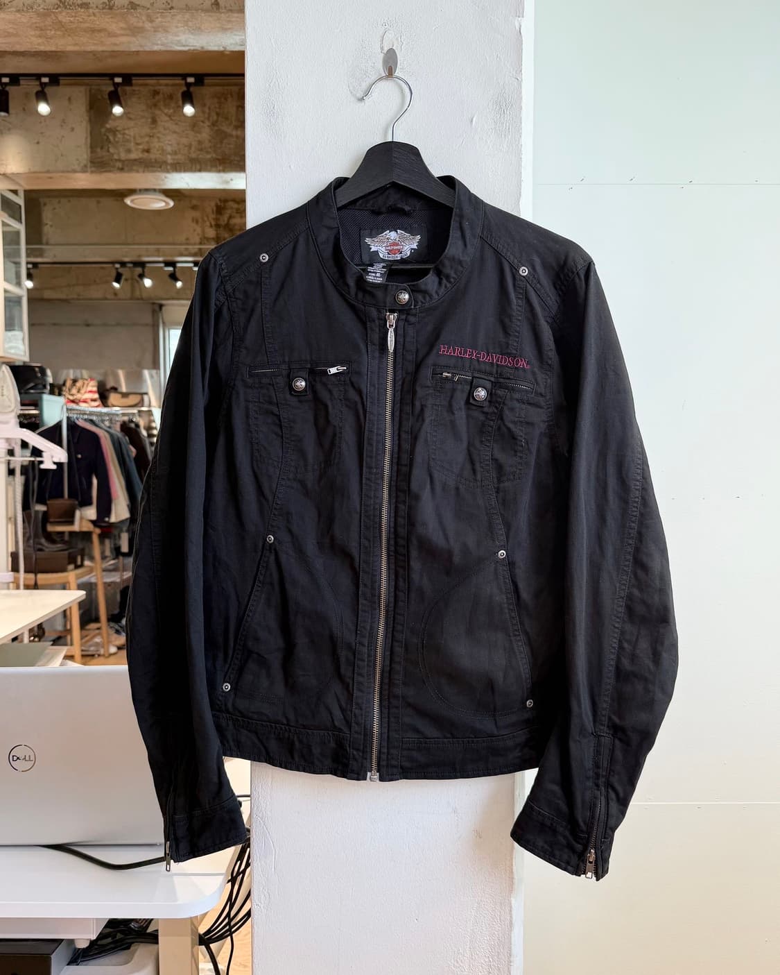 할리 데이비슨 블랙 자수 윙 라이더 자켓  상품이미지1