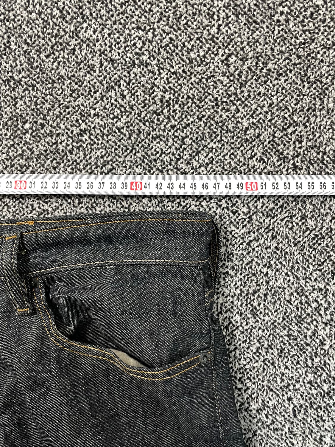빈티지9. 리바이스 슬림 511 생지 흑청 데님팬츠 청바지 상품이미지5