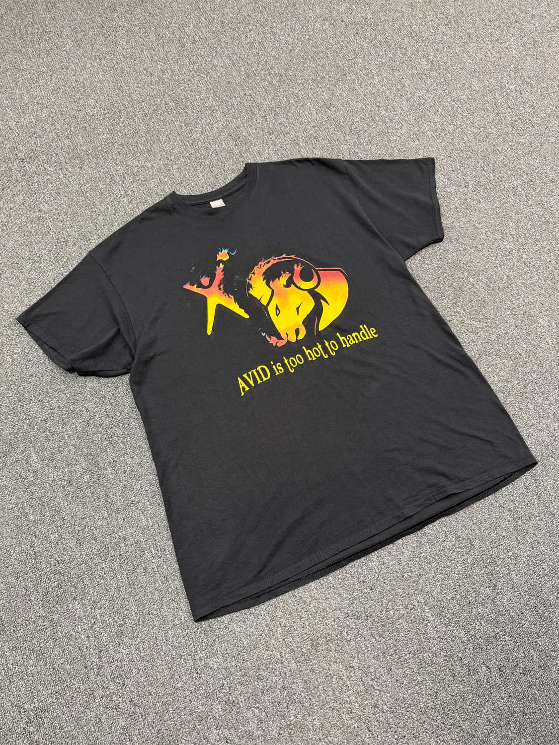 OS) 길단 빈티지 프린팅 반팔 티셔츠  상품이미지1