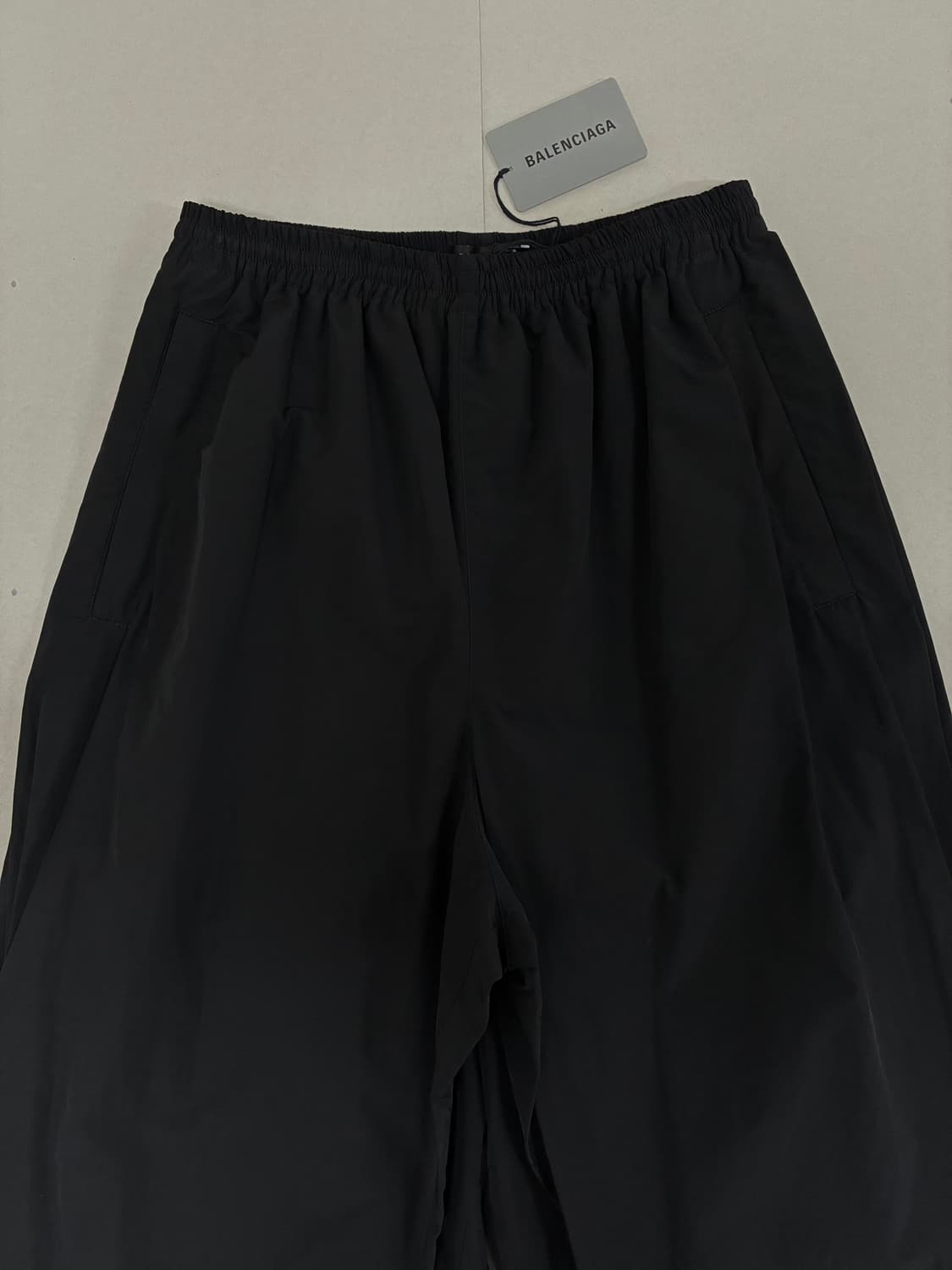 발렌시아가 더블 프론트 트랙 팬츠 블랙 상품이미지5