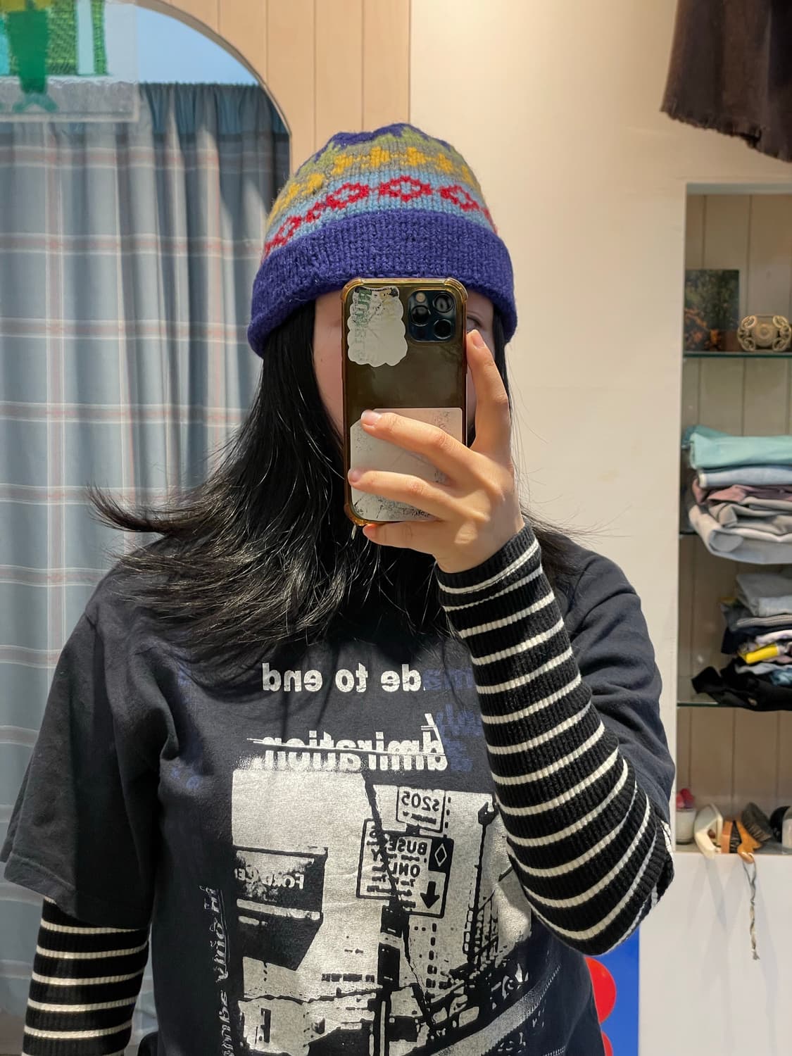 빈티지 램스울비니 퍼플 상품이미지3