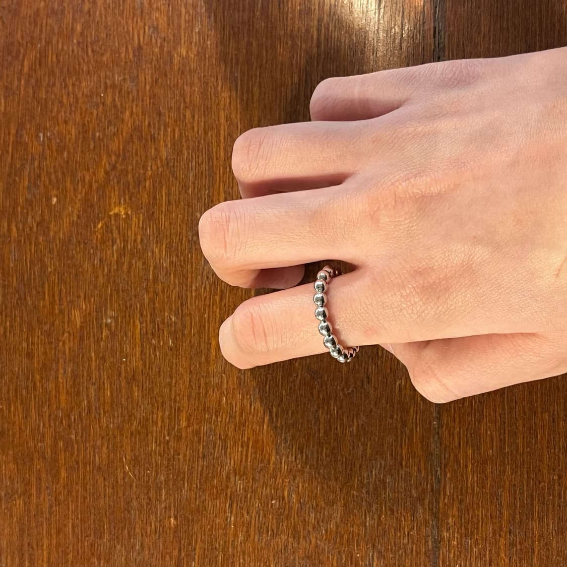 새상품 여성 신주 구슬 오픈링 반지  상품이미지5