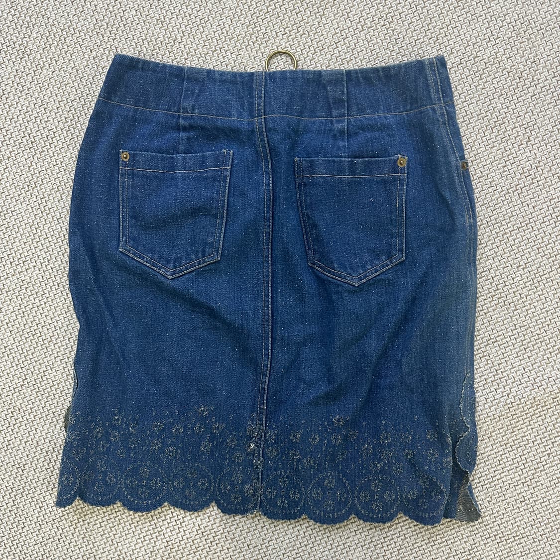 42 시슬리 데님 미니 스커트 0407D 상품이미지3
