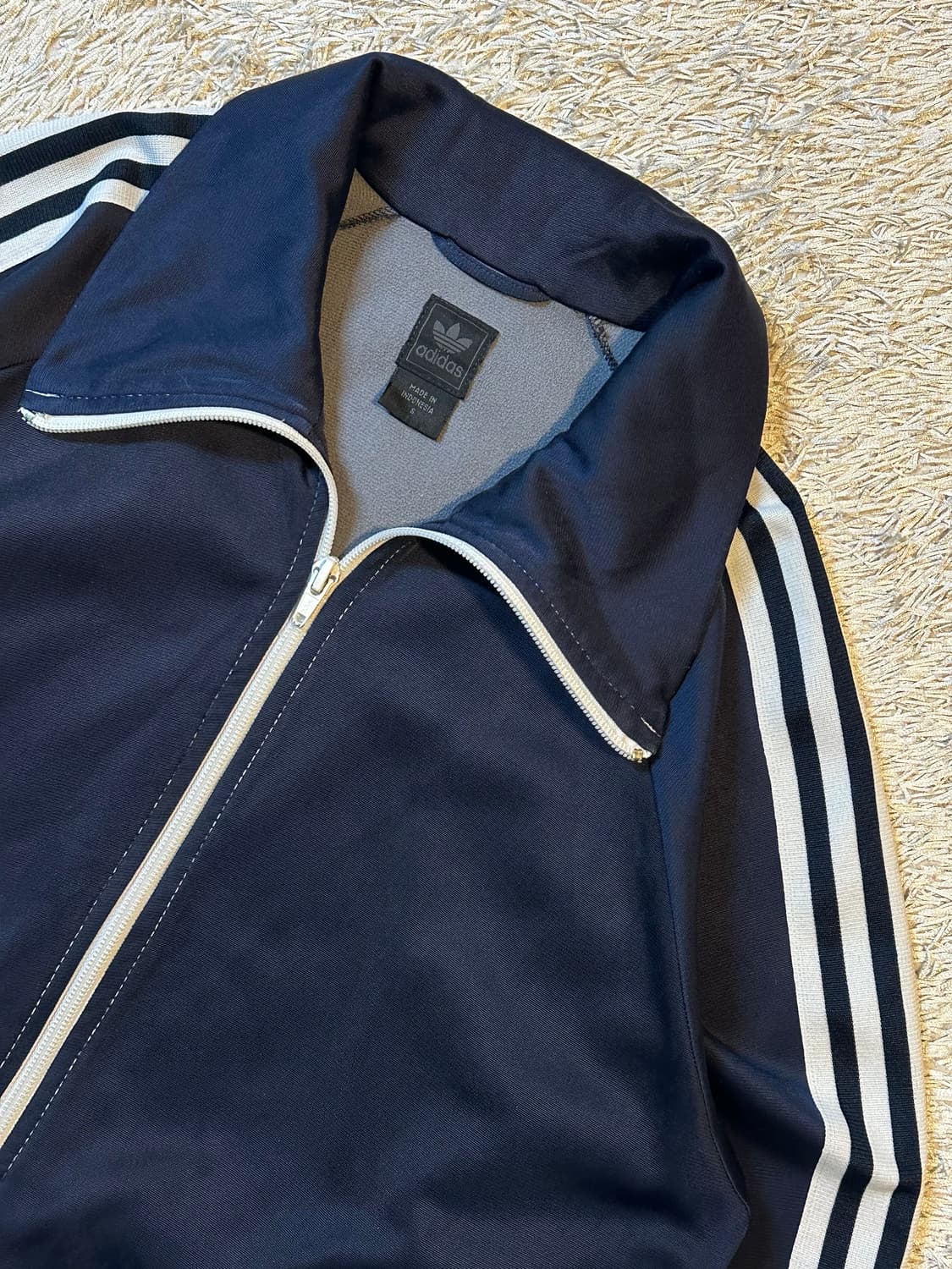 대장급) 00's 아디다스 지퍼 디테일 트랙탑 져지 네이비 상품이미지2
