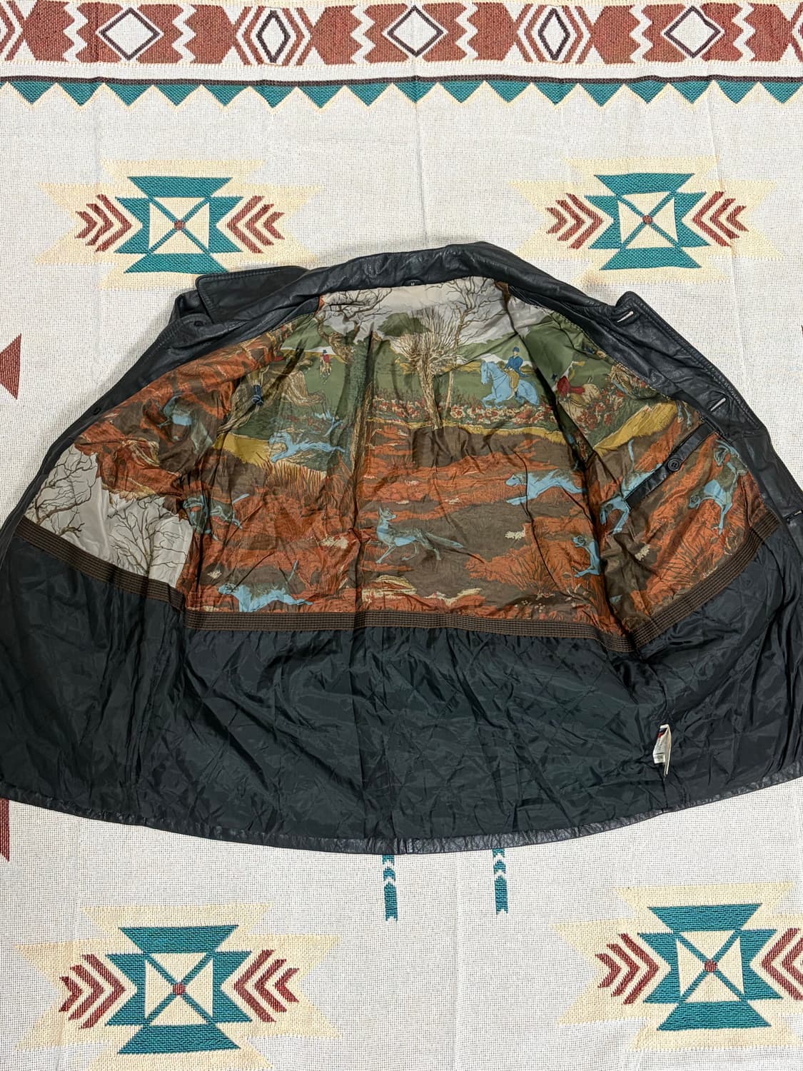 90s 리얼 레더 올드 카코트  상품이미지7