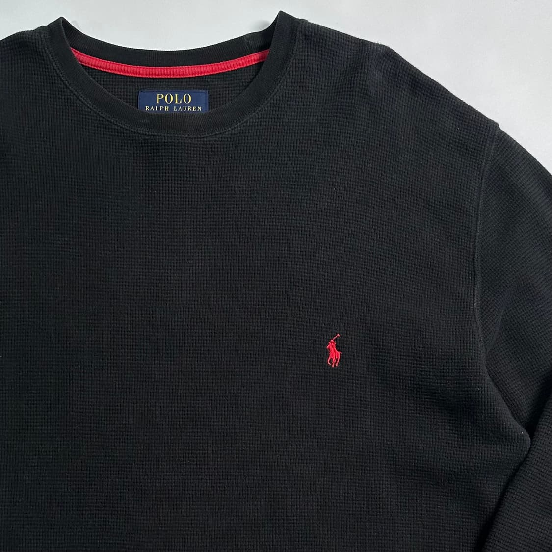 폴로 랄프로렌 블랙 와플티  상품이미지3