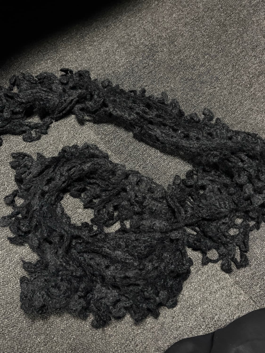 vintage Gothic fishnet muffler 상품이미지4